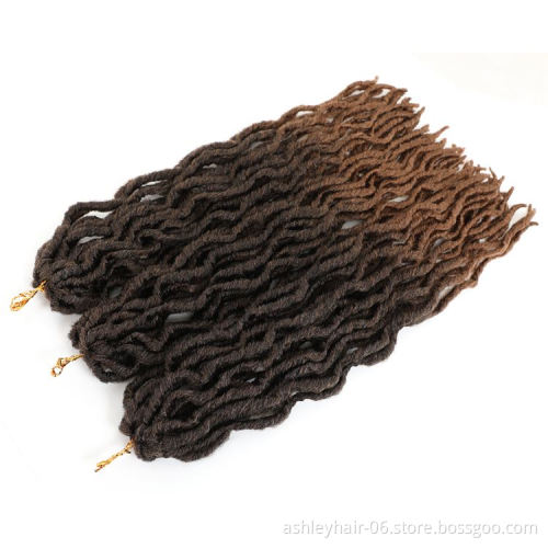100% Synthetic Kanekalon Fiber 18 Inches Straight Faux Braids Locs Crochet Hair